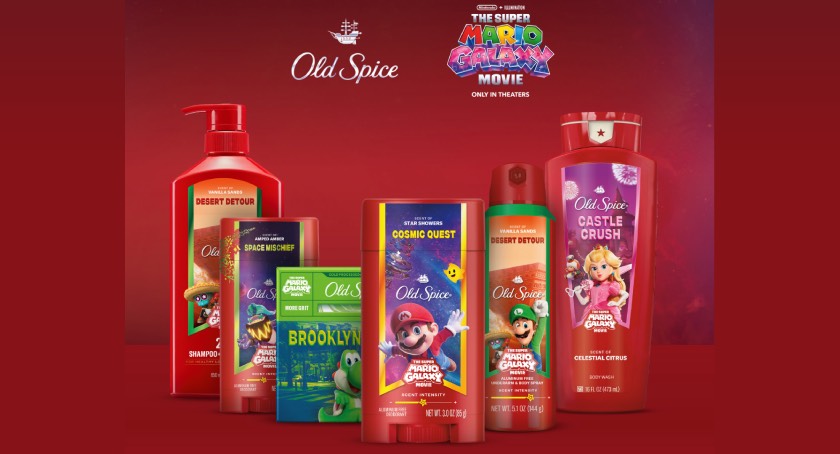 Old Spice & Super Mario Launch New Collection with Character-Inspired Packaging